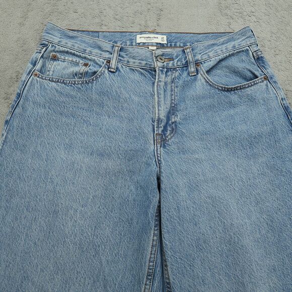 Abercrombie & Fitch Jeans Women's Size 27 Short Low-Rise Ultra Loose 28" Inseam - Picture 12 of 16